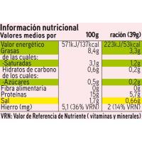 Paté de hígado de cerdo con hierro EROSKI, pack 3x78 g