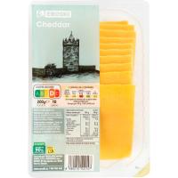 Queso Cheddar EROSKI, lonchas, bandeja 200 g Queso Cheddar EROSKI, lonchas, bandeja 200 g