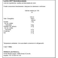Leche semidesnatada UNICLA, brik 1 litro