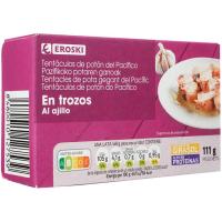 Tentáculo de potón al ajillo EROSKI, lata 111 g
