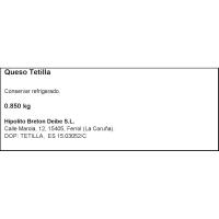 Queso D.O. Tetilla HIPOLITO, pieza 700 g