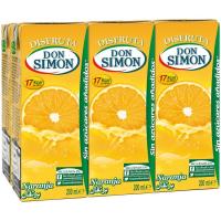 Néctar de naranja sin azúcar DON SIMON, pack 6x20 cl Néctar de naranja sin azúcar DON SIMON, pack 6x20 cl