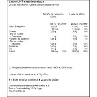Leche semidesnatada LARSA, brik 1 litro