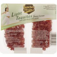 Taquitos de jamón light SANCHEZ ALCARAZ, pack 2x50 g Taquitos de jamón light SANCHEZ ALCARAZ, pack 2x50 g