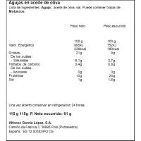 Agujas en aceite de oliva PESCAMAR, lata 115 g