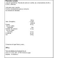 Panceta al punto de sal TORRE NUÑEZ, sobre 280 g