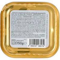 Paté de buey para perros de razas pequeñas EROSKI, lata 150 g