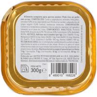 Paté de pollo para perro senior EROSKI, lata 300 g