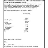 Huevo sorpresa grande Frozen KINDER, 1 ud, 150 g