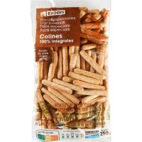 Colines 100% integral de trigo EROSKI, bolsa 250 g