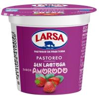 Preparado lácteo sin lactosa sabor fresa LARSA, tarrina 125 g