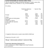 Preparado lácteo sin lactosa sabor fresa LARSA, tarrina 125 g