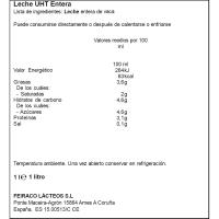 Leche entera ÚNICLA, brik 1 litro