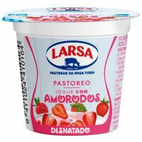 Yogur desnatado con fresa LARSA, tarrina 125 g