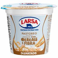 Yogur desnatado con cereales LARSA, tarrina 125 g