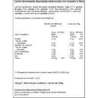 Yogur desnatado con cereales LARSA, tarrina 125 g