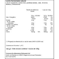 Bífidus natural LARSA, tarrina 125 g