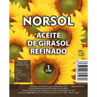 Aceite de girasol NORSOL, botella 1 litro