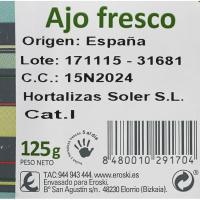 Ajo fresco HORTALIZAS SOLER, manojo 125 g