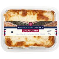 Lasaña de pollo-espinaca LA NAPOLITANA, bandeja 650 g