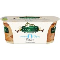 Yogur eco de vainilla desnatado 0% CASA G. XANCEDA, pack 2x125 g