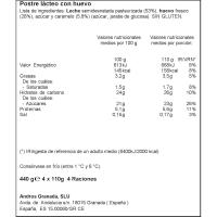 Flan de huevo original DHUL, pack 4x110 g