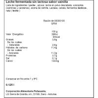 Preparado lácteo sin lactosa de vainilla LARSA, tarrina 125 g