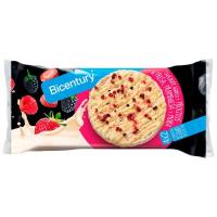 Tortitas de choco blanco- fr. rojos BICENTURY, paquete 131,2 g Tortitas de choco blanco- fr. rojos BICENTURY, paquete 131,2 g