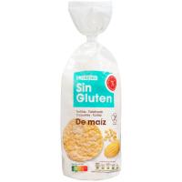 Tortita de maíz sin gluten EROSKI, paquete 130 g