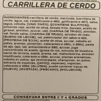 Carrillera de cerdo, al peso, compra mínima 250 g