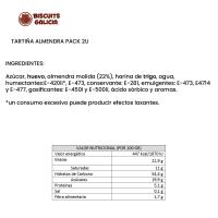 Tartiñas de almendra BISCUITS GALICIA, 2 uds, 84 g