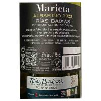 Vino Albariño MARIETA, botella 75 cl