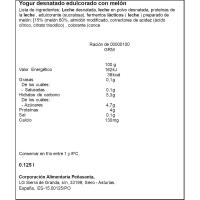 Yogur desnatado con melón LARSA, tarrina 125 g