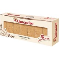 Porciones de turrón blando EL ALMENDRO, caja 420 g
