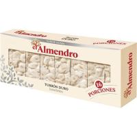 Porciones de turrón duro EL ALMENDRO, caja 400 g