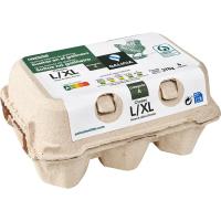 Huevo fresco suelo L/XL Galicia EROSKI, cartón 6 uds Huevo fresco suelo L/XL Galicia EROSKI, cartón 6 uds