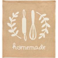 Paños de cocina rizo y sarga, 100% algodón, E425 EROSKI, 50x50cm 2uds