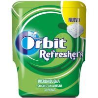 Chicle refreshers de hierbabuena ORBIT, bote 67 g Chicle refreshers de hierbabuena ORBIT, bote 67 g