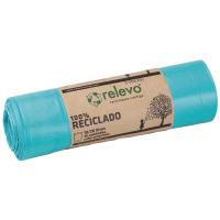 Bolsa de basura 100% recicable 20 l. RELEVO, paquete 15 uds
