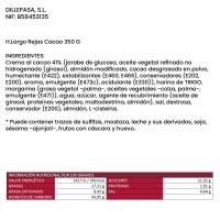 Hojaldre largo rejas de cacao MUSFIS, caja 350 g