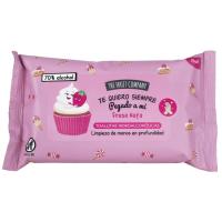 Toallitas de fresa cara y manos FRUIT COMPANY, paquete 15 uds