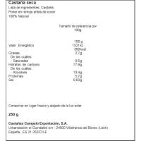 Castaña seca, 250 g