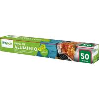 Papel de aluminio liso BAYECO, rollo 50 metros