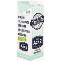 Leche a2a2 semidesnatada DELEITE, brik 1 litro