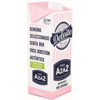 Leche a2a2 desnatada DELEITE, brik 1 litro