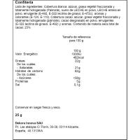 Piruleta conejito de chocolate blanco DEKORA, 1 ud, 25 g