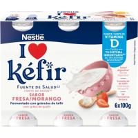 Kéfir sabor fresa NESTLÉ, pack 6x100 g