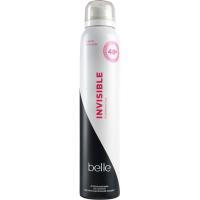 Desodorante invisible antimanchas mujer BELLE, spray 200 ml