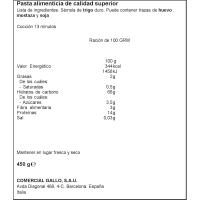 Hélices XL GALLO AL BRONCE, paquete 450 g