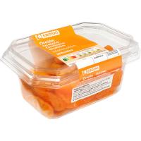 Orejones de melocotón EROSKI, tarrina 230 g